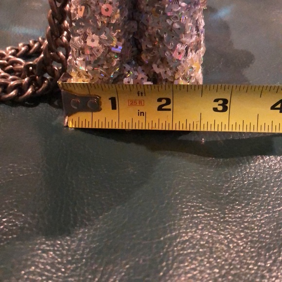 Kurt Geiger Kensington Silver Sequin Handbag - Picture 11 of 11